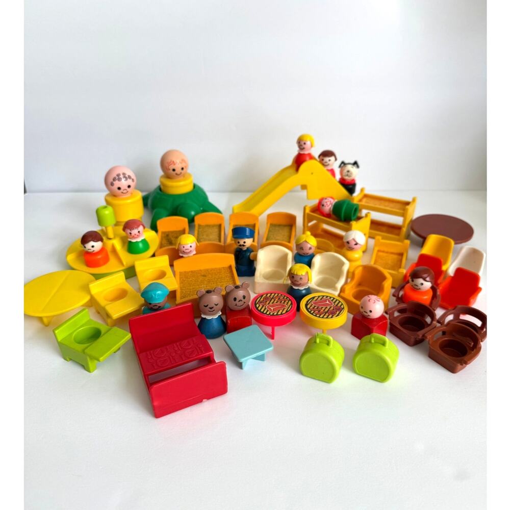 Vintage Fisher Price Little People Assorted Accessory Lot of 52